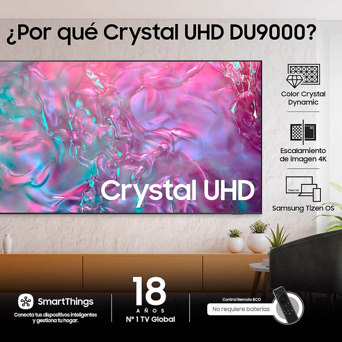 Televisor  smart de 98" crystal marca samsung - Image 8