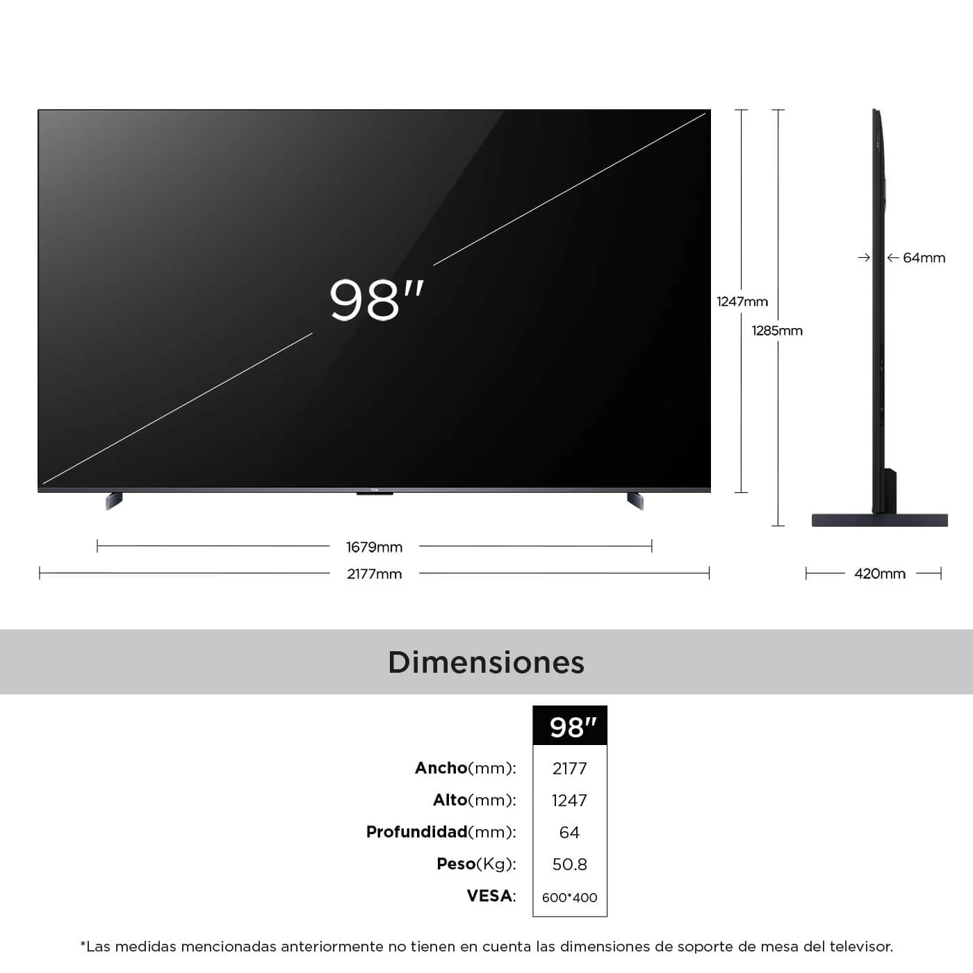 Televisor TCL 98" 98P8K QLED 4K UHD - Image 5