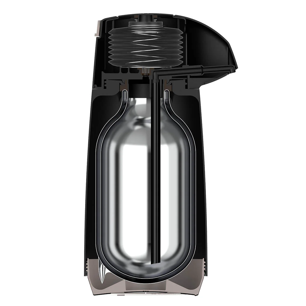 Termo en plástico negro con ampolla de vidrio 1 litro Tramontina - Image 3