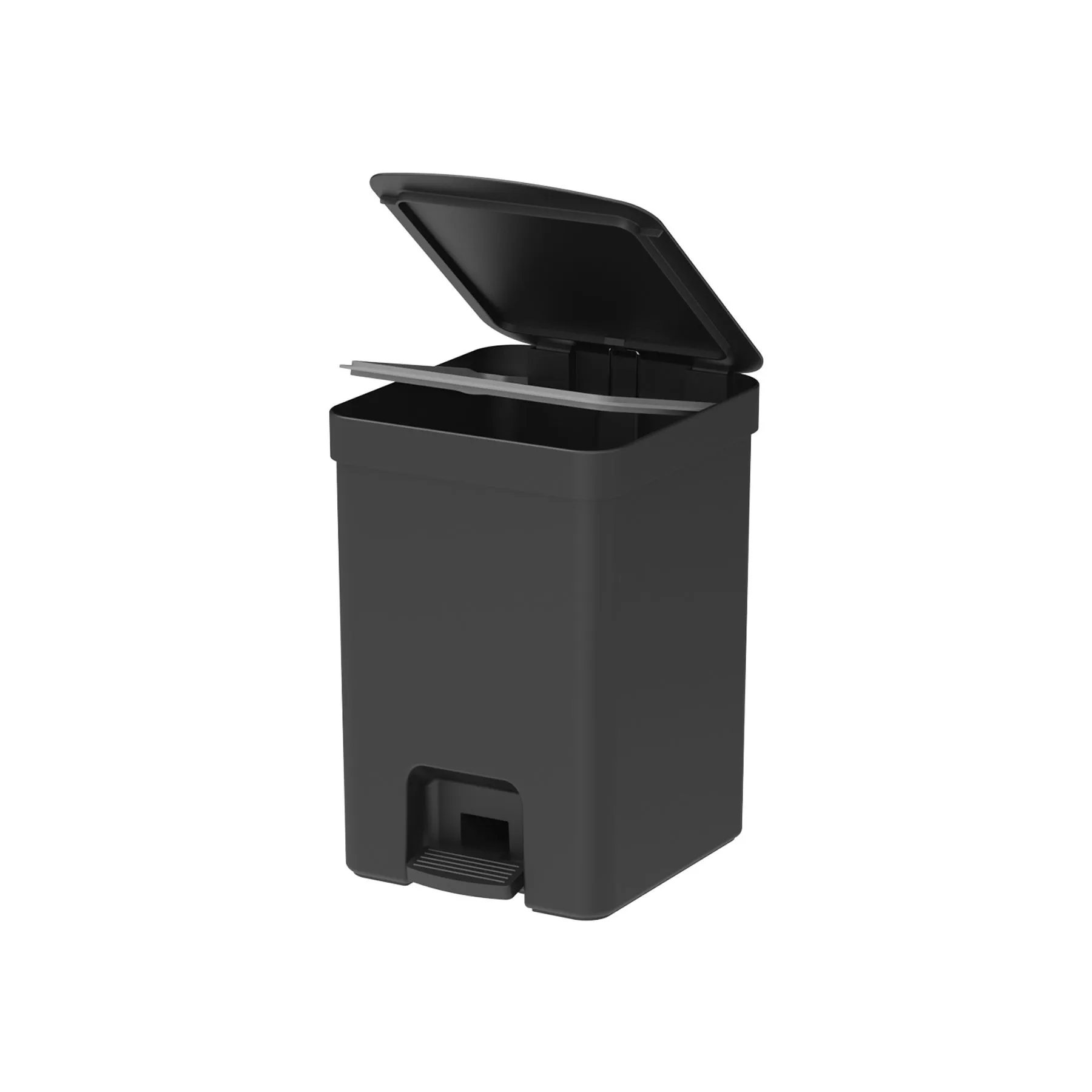 Basurero con pedal Trium de 12 Litros color negro - Image 3
