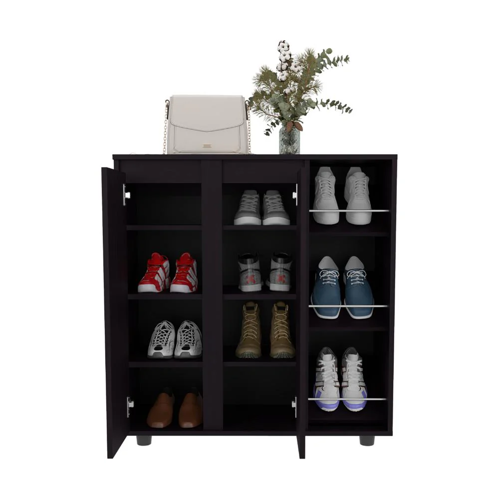 Zapatero Houck, Wengue, con gran espacio para organizar zapatos ZF - Image 2
