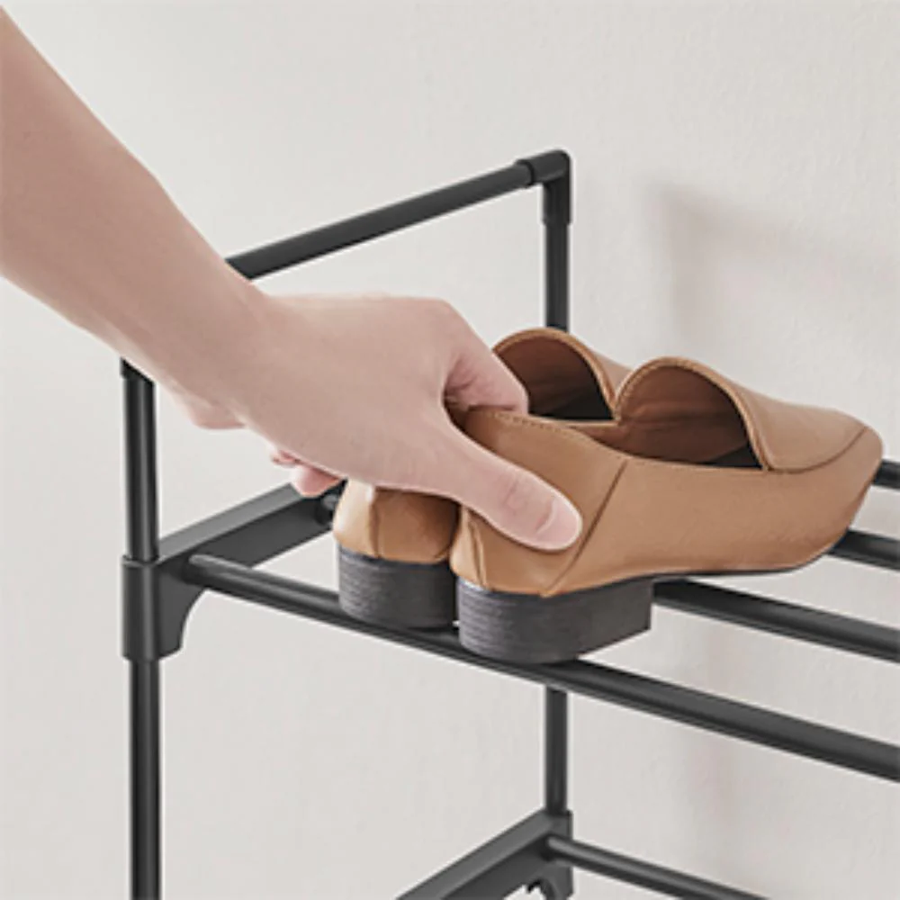Zapatero Songmics 4 Niveles, Negro, para 24 pares de Zapatos - Image 9